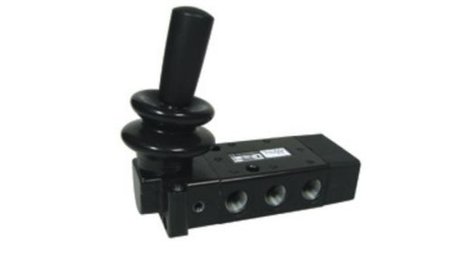 Norgren X3047802, Super X 5/2 manual valve, Black, Lever/Spring, 16N, G1/8 - pneumaticsystems