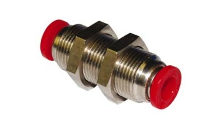 Norgren C00291200, Pneufit C Push-in fitting, Bulkhead union, 12mm, M22x1.0 - pneumaticsystems