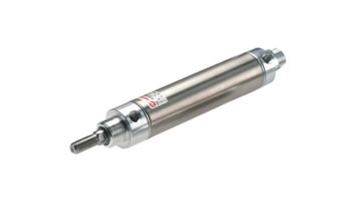 Norgren RT/57263/M/80, Roundline double acting cylinder, 63mm diameter, 80mm stroke - pneumaticsystems