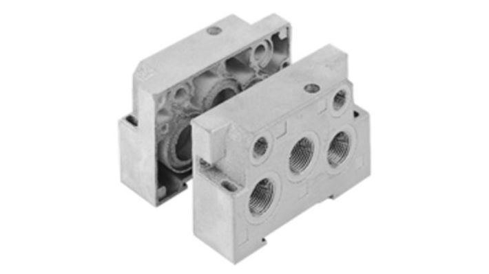 Norgren V70424-B5C, Modular sub-bases and end plates for V40/V41 Mini ISO valves - pneumaticsystems