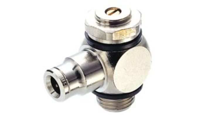 Norgren 10K511038, Pneufit 10 Push-in fitting, Banjo flow control, Regulating out, 10mm, G3/8 - pneumaticsystems