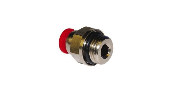 Norgren C02250818, Pneufit C Push-in fitting, Adaptor, Straight, External/Internal hex, 8mm, G1/8 - pneumaticsystems