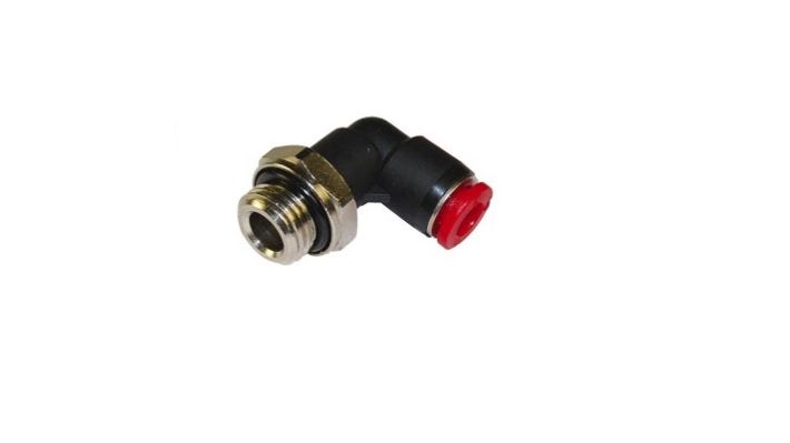 Norgren C02470628, Pneufit C Push-in fitting, Adaptor, 90° Swivel elbow, 6mm, G1/4 - pneumaticsystems