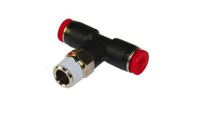 Norgren C01670848, Pneufit C Push-in fitting, Adaptor, Swivel tee female, 8mm, R1/2 - pneumaticsystems