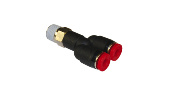 Norgren C01880428, Pneufit C Push-in fitting, Adaptor, Swivel Y, 4mm, R1/4 - pneumaticsystems
