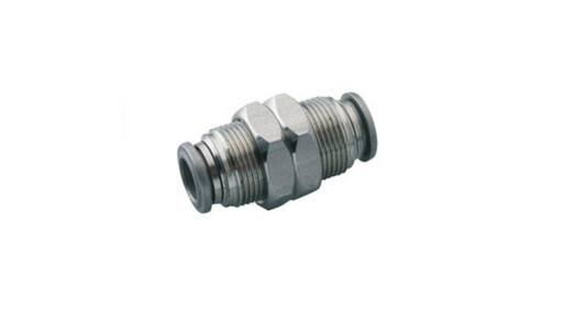 Norgren S00290400, Pneufit S Stainless steel push-in fitting, Connector, Bulkhead, 4mm, M12x1 - pneumaticsystems
