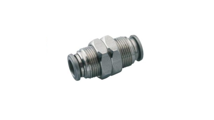 Norgren S00290600, Pneufit S Stainless steel push-in fitting, Connector, Bulkhead, 6mm, M14x1 - pneumaticsystems