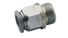 Norgren S02251028, Pneufit S Stainless steel push-in fitting, Adaptor, Straight, 10mm, G1/4 - pneumaticsystems