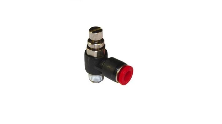 Norgren C0TA01228, Pneufit C Push-in fitting, Banjo flow control, Out, 12mm, R1/4 - pneumaticsystems