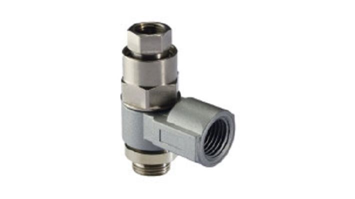 Norgren 102GA1818, Pneufit 10 Push-in fitting, Pilot operated check valve, G1/8, M5 - pneumaticsystems