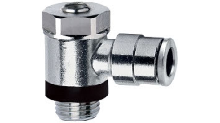 Norgren 10K511248, Pneufit 10 Push-in fitting, Banjo flow control, Regulating out, 12mm, G1/2 - pneumaticsystems
