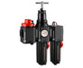 HBL84-481G, Excelon Plus box set (FRL) for extreme applications, G1/2, manual drain, with shut-off valve
