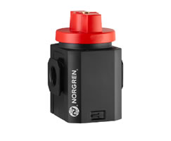 HT84T-3GA-B1N, Excelon Plus 3/2 shut-off valve for extreme temperature applications, G3/8