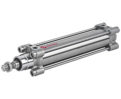 KA/802040/M/80, ISOLine tie-rod double acting stainless steel cylinder, 40mm diameter, 80mm stroke
