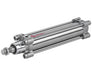 KA/802032/M/25, ISOLine tie-rod double acting stainless steel cylinder, 32mm diameter, 25mm stroke