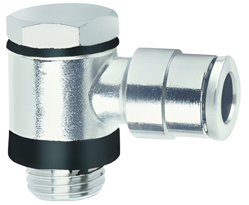 Norgren 10A510605, Pneufit 10 Push-in fitting, Banjo elbow, Non-regulating, 6mm, M5 - pneumaticsystems