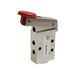 Pneumax 105.32.2.6/1 M5 - 3/2 Button Lever Valve Red - pneumaticsystems