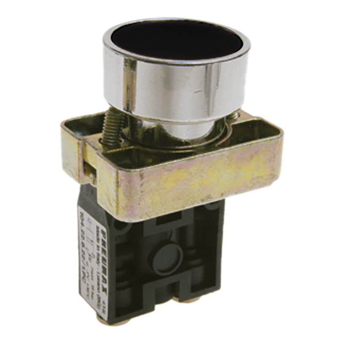 Pneumax 104.32.6.22/2.L.A - 3/2 Black Push Button Valve Normally Open - pneumaticsystems