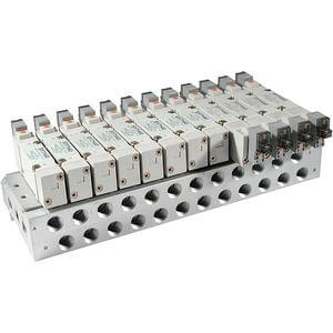 SS5Y7-20-07-00F-Q, SY, SS5Y7, 7000 Series, Bar Stock Manifold, Individual Wiring