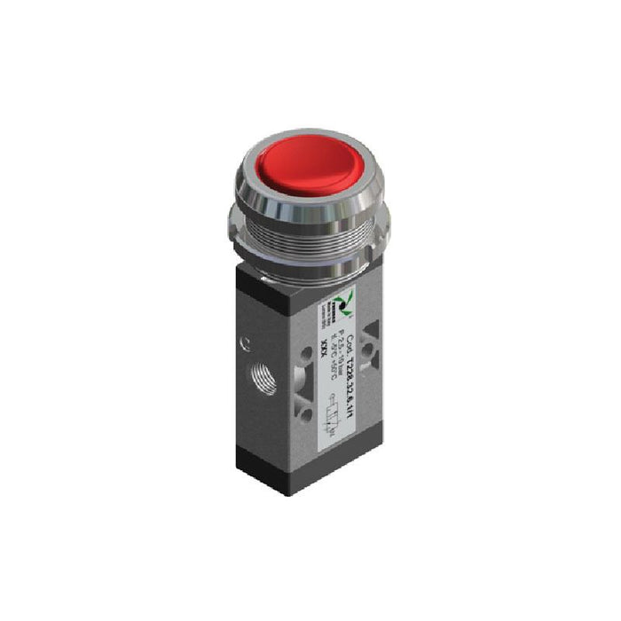 Pneumax T228.32.6.11/3 3/2 Pushbutton Valve - pneumaticsystems