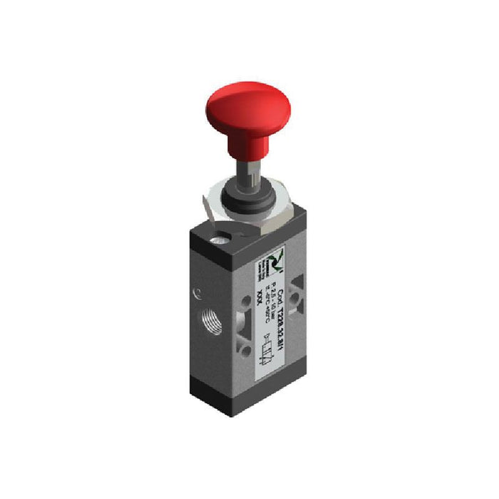 Pneumax T228.32.8.1/1 3/2 Pushbutton Valve - pneumaticsystems