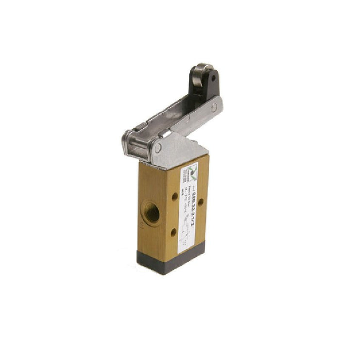 Pneumax 228.32.3.1/2 3/2 Roller Lever Valve - pneumaticsystems
