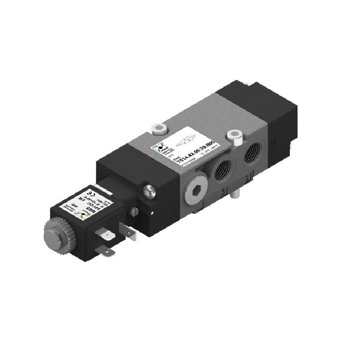 Pneumax T514.52.00.39.B57 G1/4 5/2 Techno NAMUR Sol/Spring Valve 110Vac 50/60Hz - pneumaticsystems