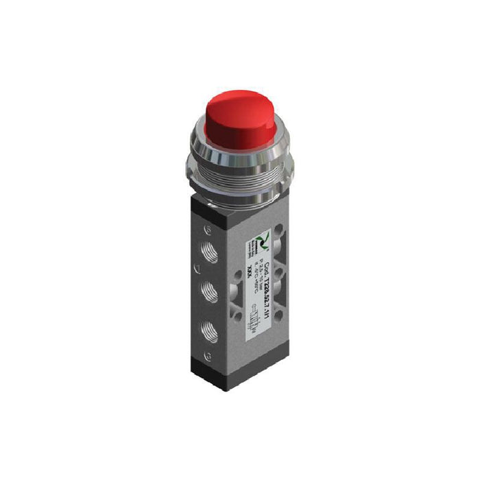 Pneumax T228.52.7.1/2 5/2 Pushbutton Valve