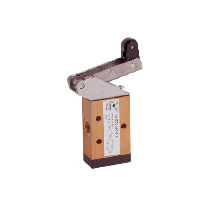 Pneumax 228.32.3.1 3/2 Roller Lever Valve - pneumaticsystems