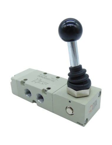Metalwork - 7010000600 S70 1/8 5/3 Lever Operated Valve Bi-Stable Centres Open - pneumaticsystems
