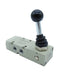 Metalwork - 7010000600 S70 1/8 5/3 Lever Operated Valve Bi-Stable Centres Open - pneumaticsystems